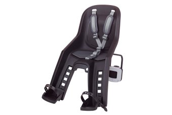 Дитяче крісло переднє POLISPORT Bubbly Mini Plus FF на підсідельну трубу, 9-15 кг, чорне