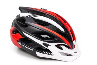Велосипедный шлем с бел. козырьком СIGNA WT-016