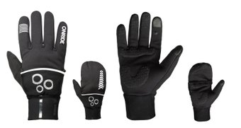 Демісезонні рукавички ONRIDE Hoodie 20 чорні розмір XS