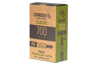 Камера ONRIDE Classic 700x25-32c FV 48 RVC - розбірний ніпель