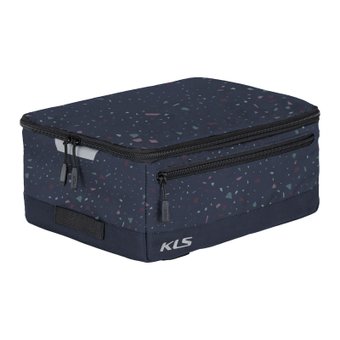 Сумка на багажник KLS Space city 023 темно-синій, дизайн-конфетті