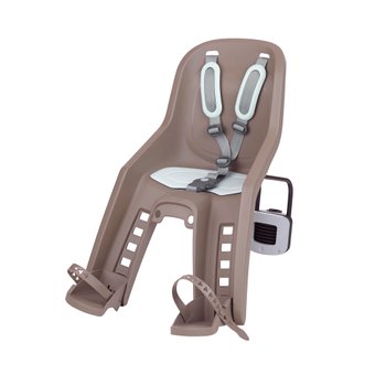 Дитяче крісло переднє POLISPORT Bubbly Mini Plus FF на підсідельну трубу, 9-15 кг, коричневе