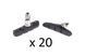 Гальмівні колодки ONRIDE Set-70, для V-brake 70 мм (20 пар)