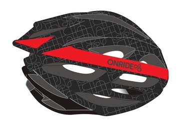 Шолом ONRIDE Grip чорний/червоний L (58-61 см)