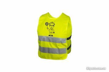 Светоотражающий жилет KLS Starlight детский police - M