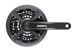 Шатуны ONRIDE Trio 810P, под квадрат, 175мм, 42-32-22T, на 8/7/6 скоростей, черные (конверт)